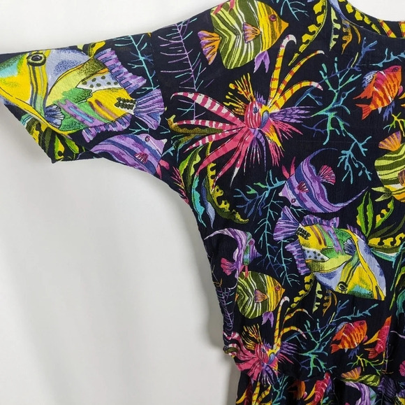 Vintage 1970 Adini Indian Cotton Gauze Bohemian Hippy Two Piece Set Skirt Top S - Picture 5 of 7